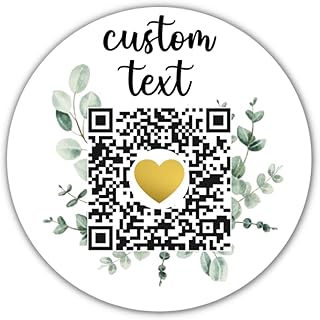 Custom QR Code Stickers for Wedding, Scan Labels for Business, QR Code I...