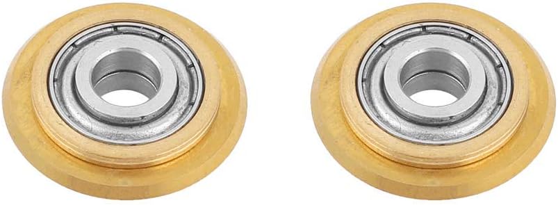 XMHF Titanium Coating Tungsten Carbide Tile/Glass Cutter Wheel Replacement 2pcs