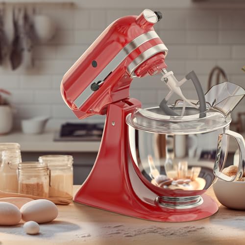 Protector de vertido con batidor de borde flexible KitchenAid Fgreeble para masas 8
