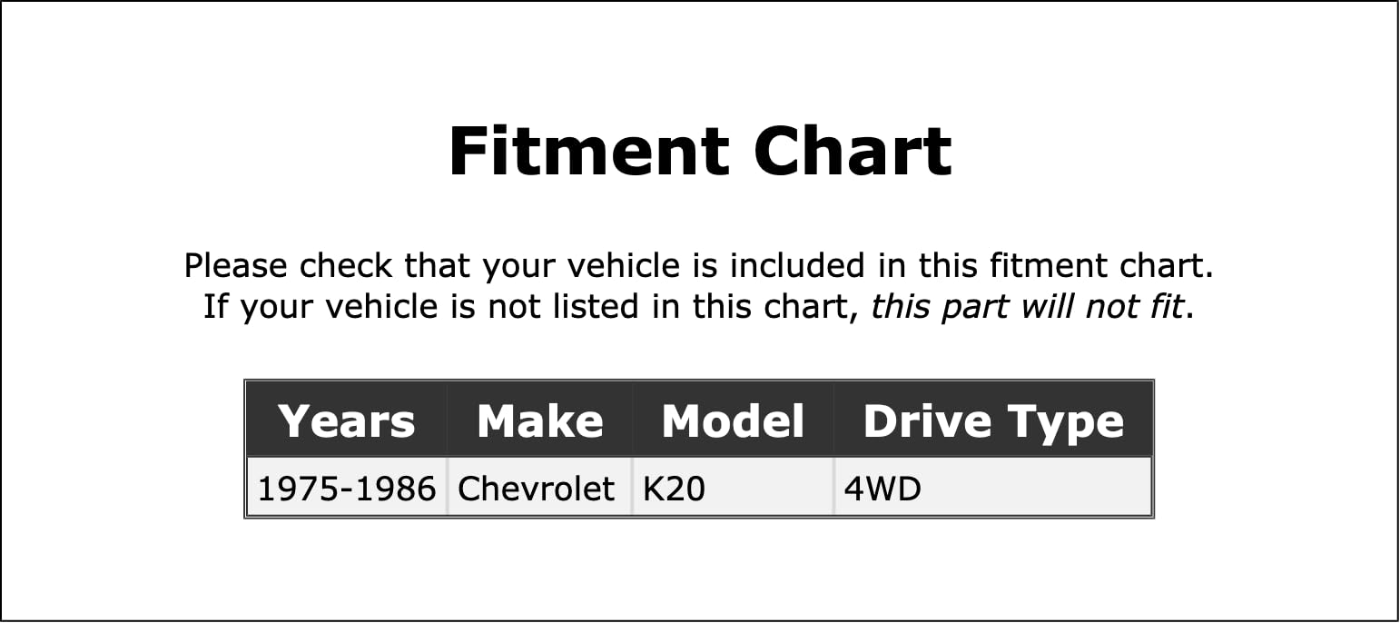 Locking Hub Service Kit Compatible With Chevrolet K20 4WD 1975 1976 1977 1978 1979 1980 1981 1982 1983 1984 1985 1986 PC-396089