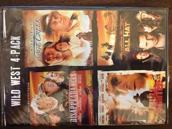 DVD Wild West 4-Pack Disappearences / Miracle at Sage Creek / Bull Fighter / All Hat Book