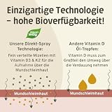 Witamina D3 K2 spray witamina D 1000 IE (25 µg) + 15 µg witaminy K2 MK7 na jedną dawkę aerozolu | bezalkoholowa i wegańska | smak pomarańczy I 160 dawek aerozolu