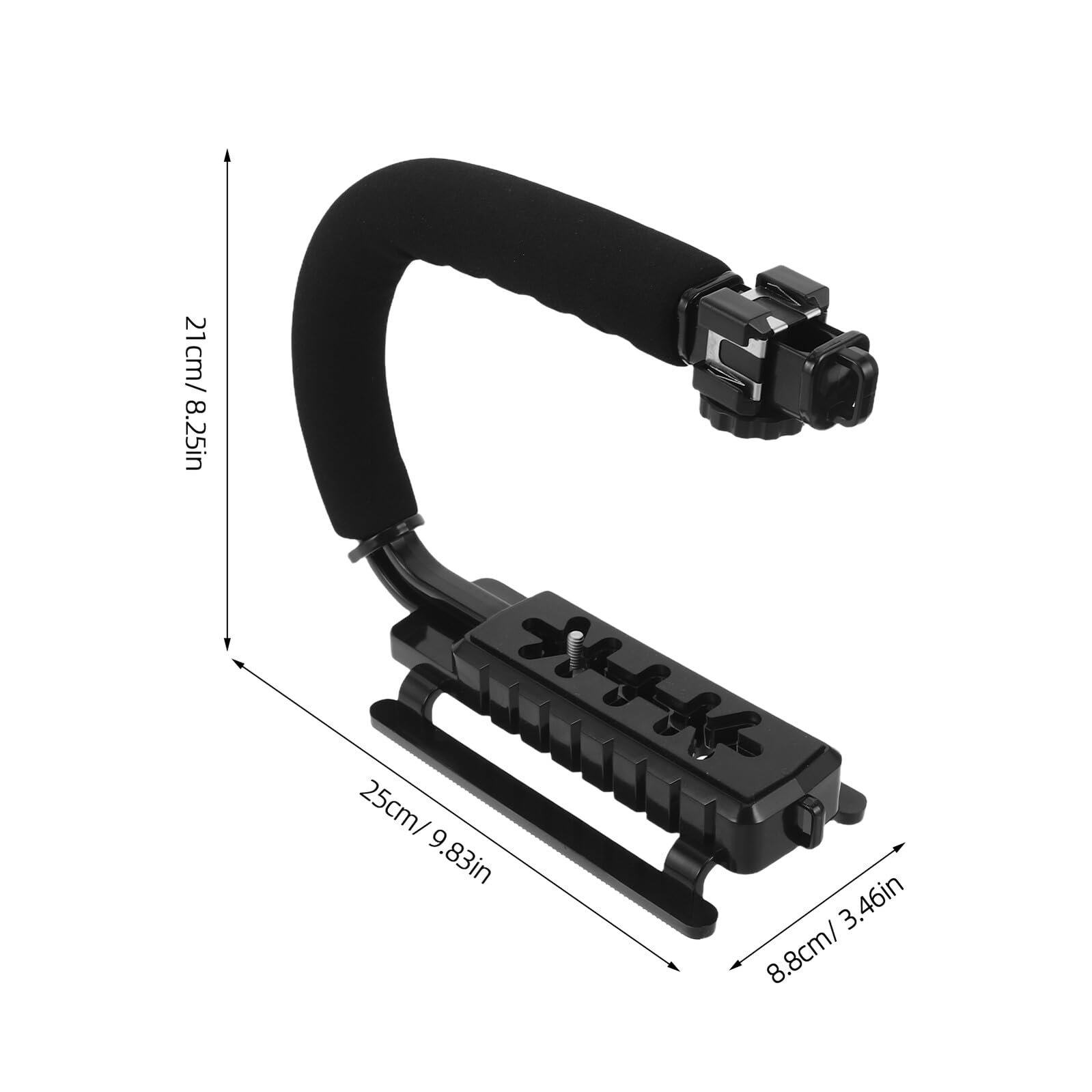 Ipetboom Stabilizzatore Manuale per Telecamera Supporto Stabilizzatore per Videocamera Impugnatura Stabilizzatrice Portatile per Smartphone e Dv Kit con Vite Lunga per Registrazione Video S