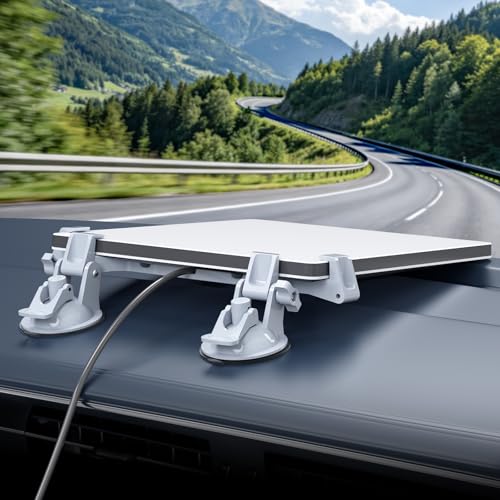 PonJel Star-Link Mini Car Mount for Dashboard, for Starlink Mini Suction Cup Mount for Dashboard & Windshield, Ensures Stable Satellite Signal, Suitable and Secure Mounting Kit for Most Vehicles