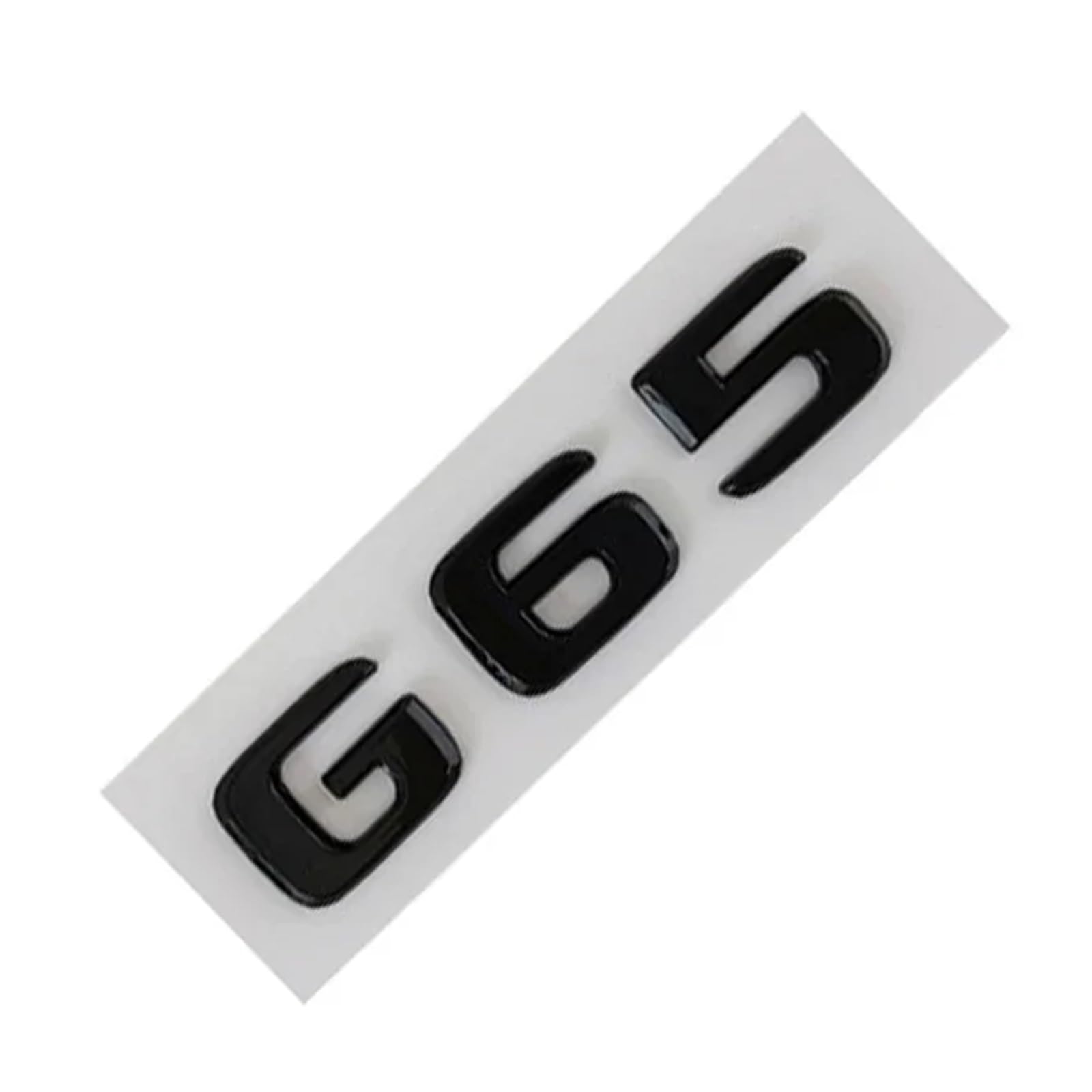 OVARIA Black ABS 3D Chrome Letters For Car Stickers Fit For Mercedes C43 C63 AMG W204 W205 W203 Accessories Rear Trunk Emblem Logo Badge(G65 Black)