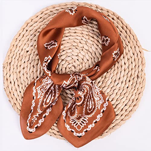 Floral Prints Scarf for Women Like Silk Satin Scarf for Hair Wrapping at Night Square Scarf for Sleeping2