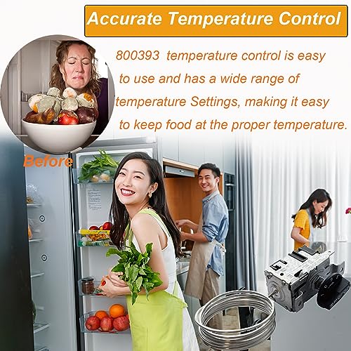 Image of 800393, 831932 Temperature Control Kit, Compatible with True Refrigerators and Freezer TC /TSD /T /GDM /GEM /G4SM Series, Replaces 800306 461387 Refrigerator Parts Thermostat