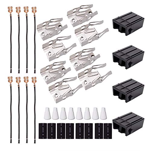 330031 Range Receptacle Burner Receptacle Kit For Whirlpool Kenmore Sears And Roper Refrigerator Oven 814399 5303935058(4 Pack) #TOP4