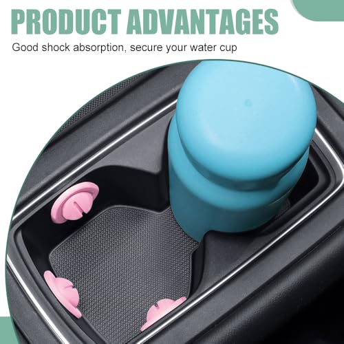 Limitador para Portavasos de Auto 6 Piezas Color Rosa miniatura 4