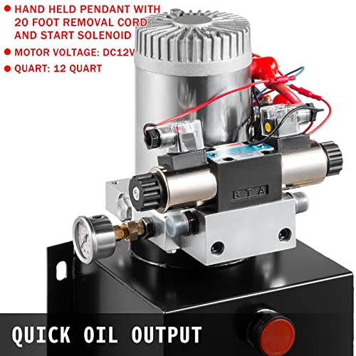 Pompe hydraulique double effet puissance de levage continue 10 quarts
