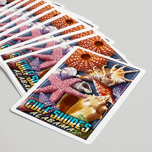 Lantern Press Gulf Shores Alabama 52 Cartas Poker miniatura 5