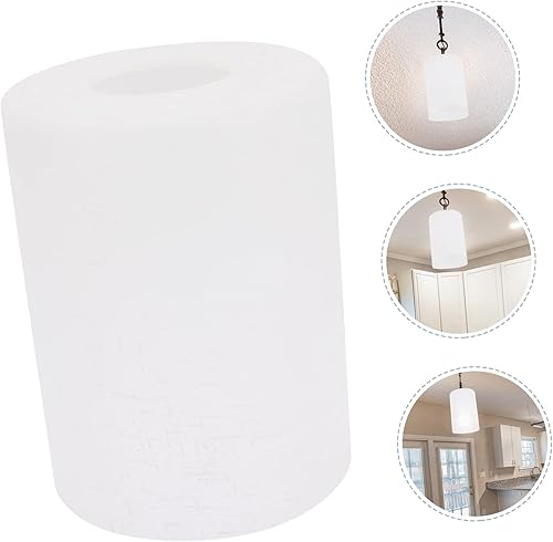 Miniatura 4 de Pantalla de cristal esmerilado Cilindro de luz colgante Cubierta de lámpara moderna