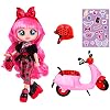 BFF by Cry Babies Lady's Scooter - Girls and Boys Ages 5 and Up, 7.8 Inch Doll, Multicolor