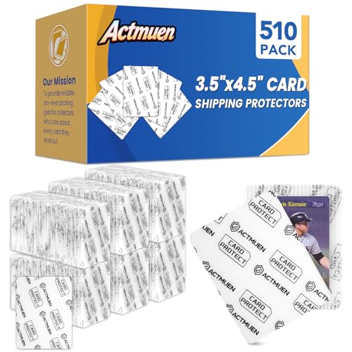 Trading Card Shipping Protector 510 Pack 3.5 x 4.5 Plastic Shipping Inserts for Graded Cards Waterproof Semi Rigid Protectors Better Than Cardboard Sheets for PSA Slabs