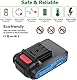 K KLEZHI Akku Astschere mit LED, Schnurlose Elektrische Gartenschere, 35 mm Schnittdurchmesser, 2x 2 Ah Lithium-Wiederaufladbar Akku, 6–8 Arbeitsstunden, 21V Rebschere, Baumschere, Rosenschere
