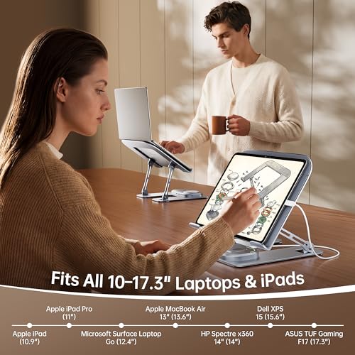 Transformers Aluminum Laptop Stand with QI2 Wireless Charger - image 4