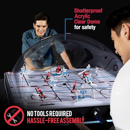 md sports dome hockey table with electronic scorer bubble hockey