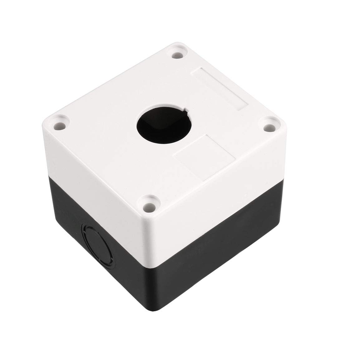 uxcell Push Button Switch Control Station Box 22mm 1 Button Hole Waterproof IP65 White and Black-picture-13
