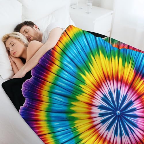 Plaid flanelle tie dye doux pour éliminer les frissons