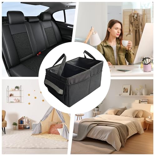 Organiseur de coffre pliable et imperméable avec compartiments pour berline - 5