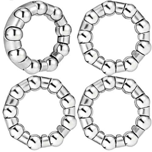 VANSIHO 1/4' x 9 Balls Bike Ball Crank Bearing - 4PCS Stainless Steel Axle Wheel Ball Frame...