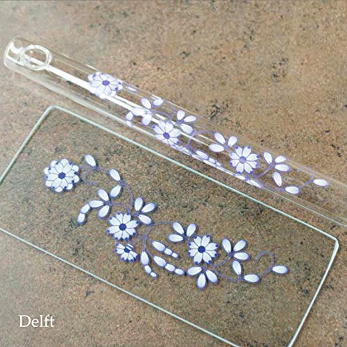 Hall Crystal Flute 11216 - Inline Glass Piccolo in C - Blue Delft