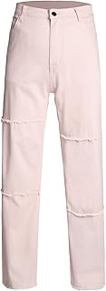 Mujer Talla Grande Pantalones elásticos informales de cintura media de Color liso para mujer, pantalones sueltos para mujer, pantalones de pierna recta, pantalones largos para Mujer Cintura Pata Ancha
