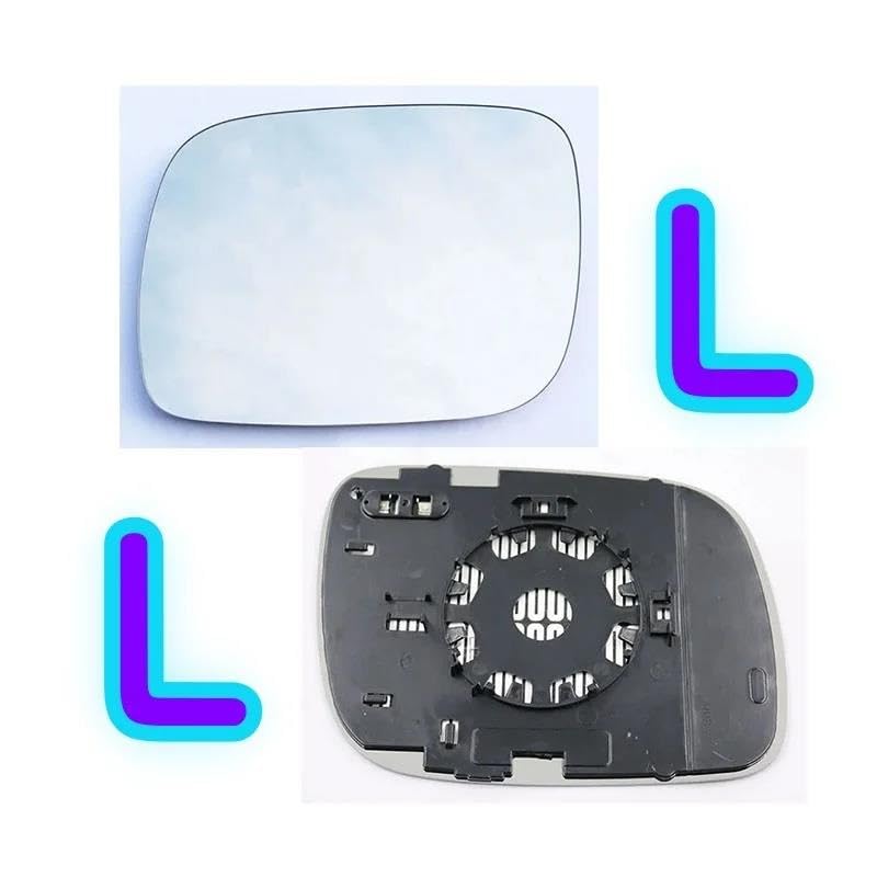 Verre rétroviseur remplacement VW Touareg miroir asphérique thermique gauche