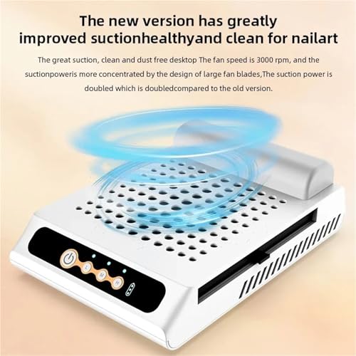 Colector de polvo de uñas profesional de 70W con velocidad ajustable 7