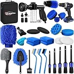 35Pcs Car Detailing Kit, Car Detailing Brush Set, Car Wash Cleaning Kit, Car Detailing Brushes, Professional Car Care Kit for Interior Exterior Wheels, Blue