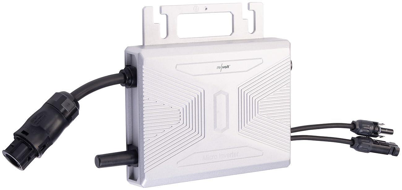 revolt Microinverter: WLAN-Mikroinverter für Solarmodule, 400 W, App, geprüft (VDE-Normen) (Solar-Wechselrichter WLAN, Micro-Wechselrichter mit, Tracker)