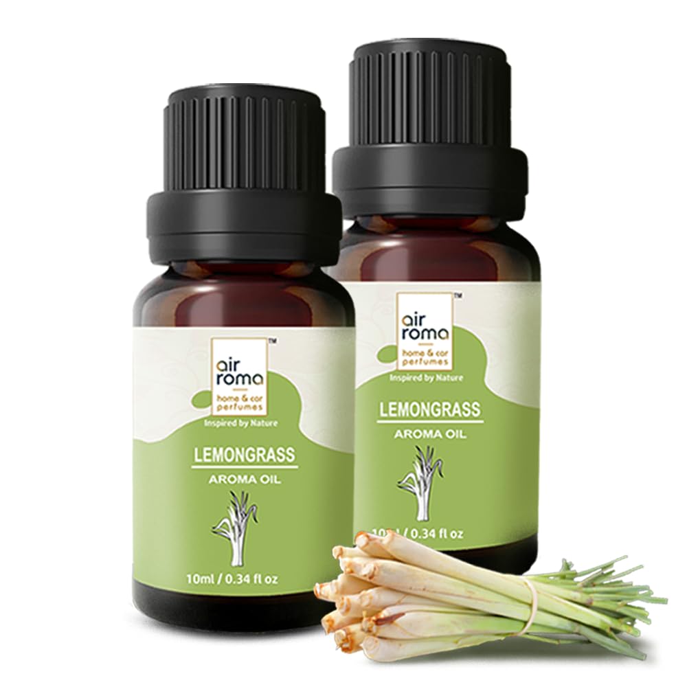 AIR-ROMA Lemon Grass Aroma Diffuser Oil Set, 20ml (Pack of 2) – Premium Fragrance Oil for Home, Office, Candle Making, Aromatherapy & Meditation-image-3