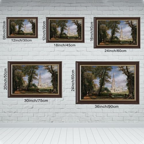 Impression sur toile Cathédrale de Salisbury de Constable : chef-d'œuvre mural - 2