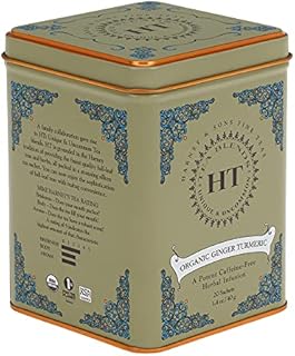Harney & Sons HT Organic Ginger Turmeric Tea, 20 Sachets of Soothing Ginger Turmeric Tea