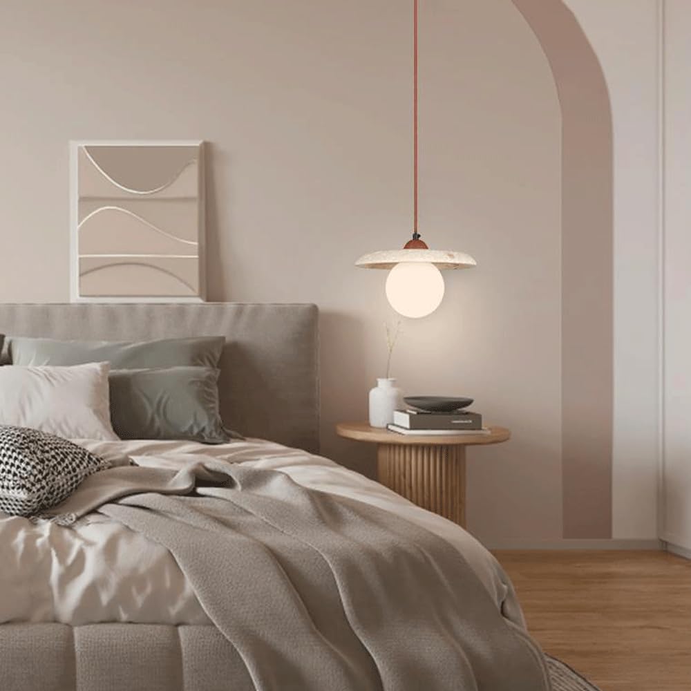 Einkopf-Kronleuchter mit G9-Lichtquelle, personalisierter Marmor-Pendellampenschirm, Hängeleuchte für die Unterputzmontage, Dekorationsleuchten für Wohnzimmer, Schlafzimmer und Esszimmer