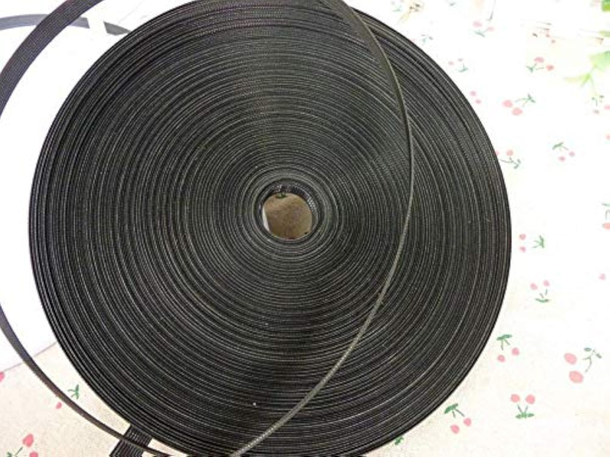 50 Yards Poly Polyester Boning 15mm Polypropylene (Black)