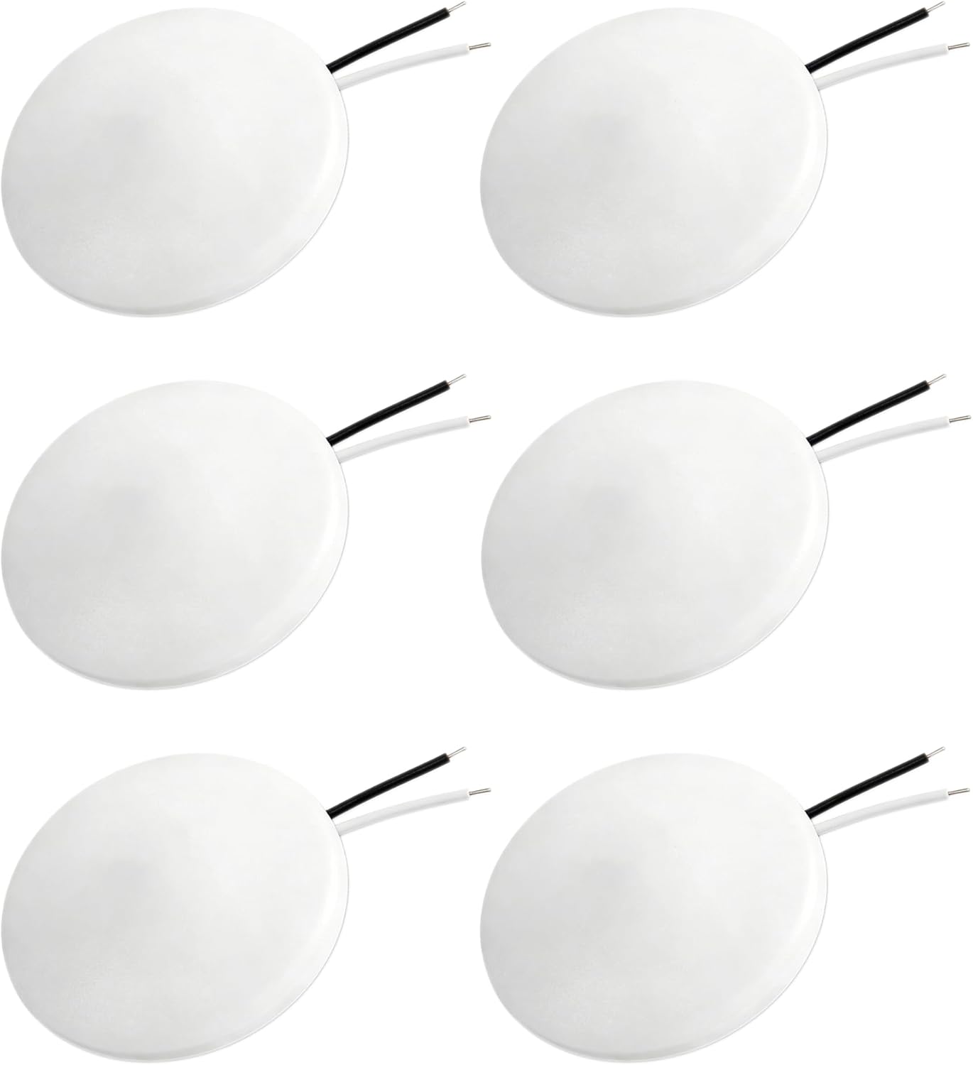 RV Lights Interior Surface Mount Led Ceiling Light for RV 3 1/2 Inch Round LED Replacement Lights 12 Volt Boat Trailer Cargo Camper Interior Light 3.7W 250Lm 3500K Soft White Lighting Fixtures, 6-Pack