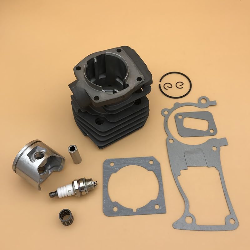 Piezas de jardín Kit de Junta de bujía de Motor de pistón de Cilindro de 44MM Apto for Husqvarna 350 353 351 346 XP 346XP repuestos de Motosierra de Gasolina Piezas de jardín