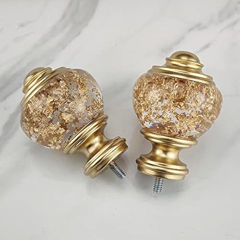 ILAISIHOME Decorative Curtain Rod Finials Cover