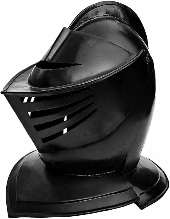 Medieval Helmet Medieval Barbute Black Helmet Armour Helmet