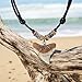 BlueRica Shark Tooth on Adjustable Black Cord Necklace (3U)