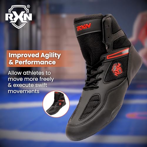 Image of RXN Wrestling & Kabaddi Shoes|High Ankle Support Non-Slip Shoes