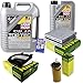 Produktbild QR-PARTS 69343418 Filter Set Inspektionspaket 6 Liter Motoröl Top Tec 4100 5W-40 MANN-FILTER Innenraumfilter Luftfilter Ölfilter