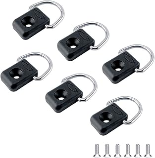 10pcs Kay-ak D Rings Fitting Outfitting Fishing Rigging Bungee Kit Accessory Boat Canoe Rowing Deck Loop Mounting Tie Down Kit