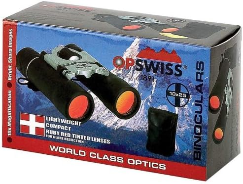 OP-Swiss - 10X25 BINOCULAR W/RUBY LENSES