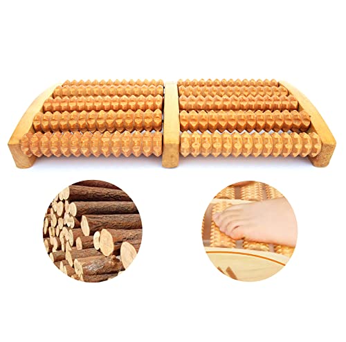PARENCE.- Masseur de pieds en bois. Appareil de Massage des Pieds • Drainage Lymphatique & Solution de Relaxation Manuel • Thérapie Réflexologie Plantaire/ Détente/ Meilleure circulation Cover