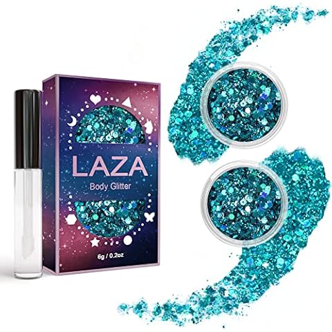 Laza Body Glitter - Cyan Blue Cover
