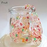 Move on Clear Crystal Putty Scented Fruit Salad Slime for Kids, Super Soft Non Sticky Fruit