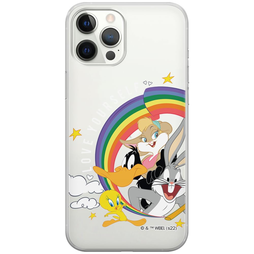 ERT GROUP mobile phone case for Iphone 12 PRO MAX original and officially Licensed Looney Tunes pattern 016 optimally adapted to the shape of the mobile phone, partially transparent