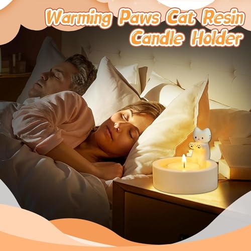 Vibbang Cat Candle Holder - Cartoon Kitten Tea Light Candle Holder for Cat Lovers - Image 4
